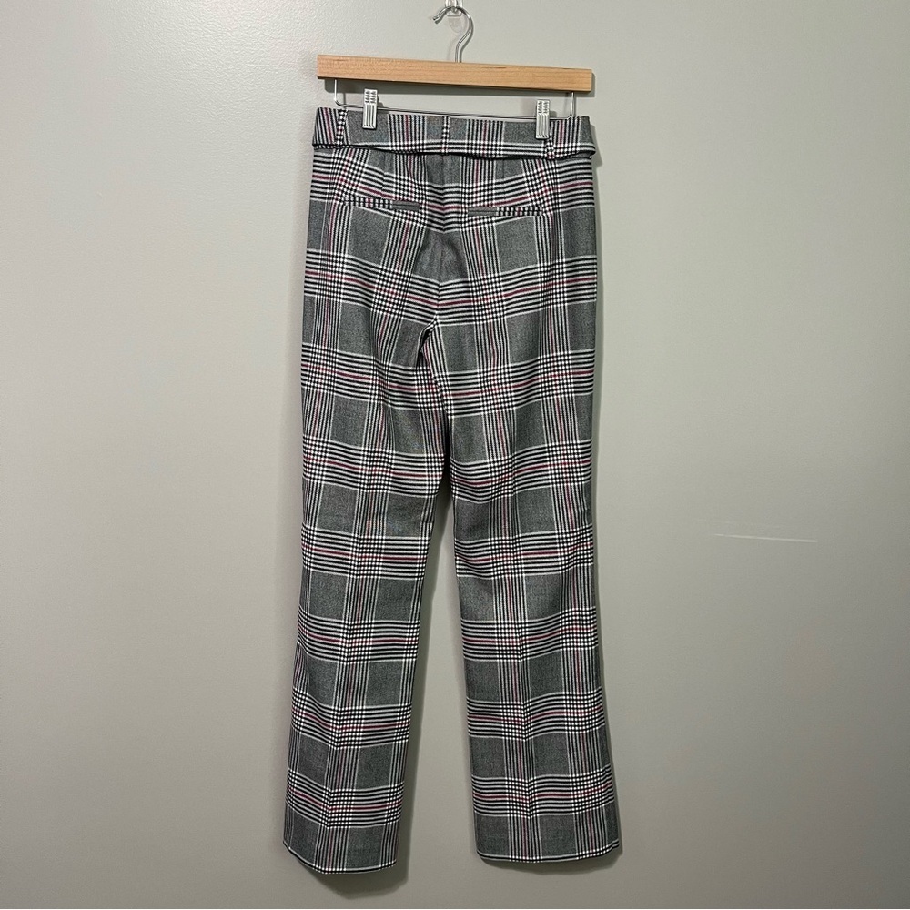 Le Chateau Mid Rise Plaid Flared Bottom Pants - Picture 7 of 11
